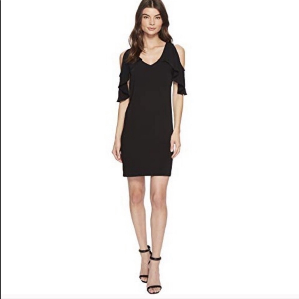 Trina Turk Kaidence Cold Shoulder Black Dress SZ XS NWT